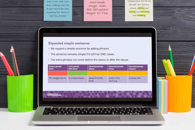 Build sentence writing success