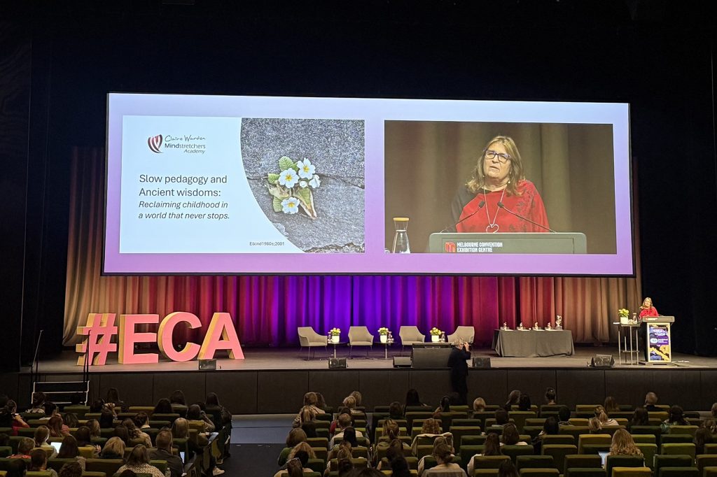 Dr Claire Warden on stage