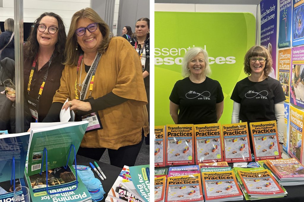 Claire signing a book with a customer, and Leanne and Mandy with TS0345